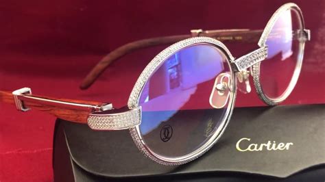 cartier buffs glasses diamonds.